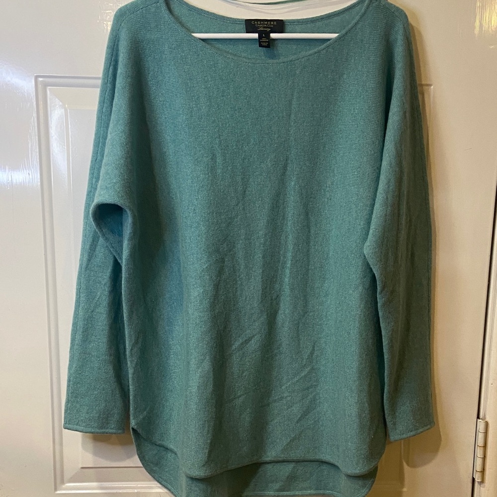 Charter Club Seafoam Green Crewneck Sweater